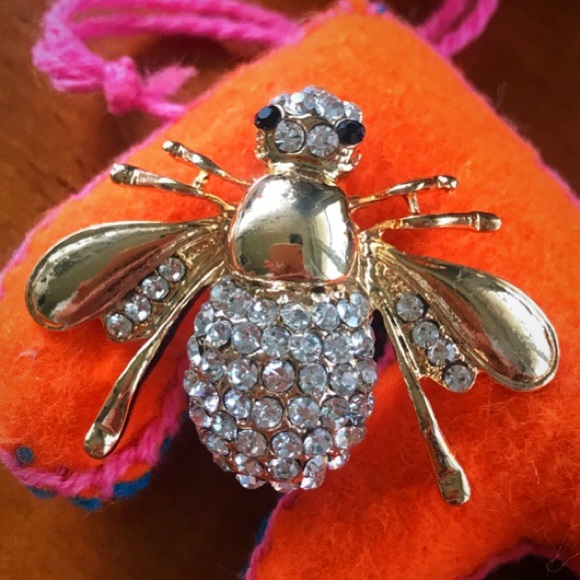 Crystal Bee Brooch new - Picture 5 of 14